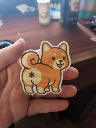 Shiba Booty Sticker - Sticker - Charm and Char